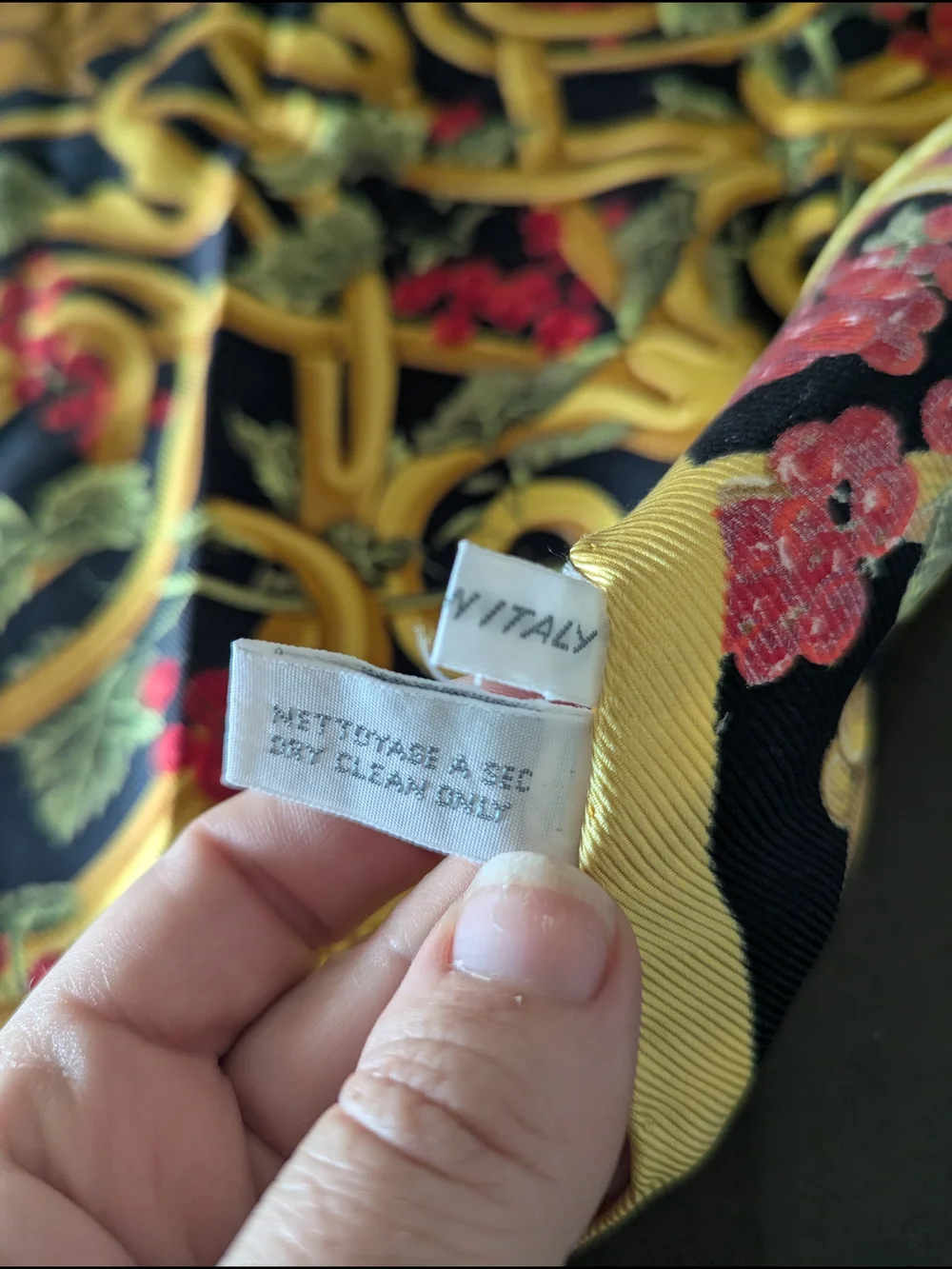 Dior Silk Scarf Vintage